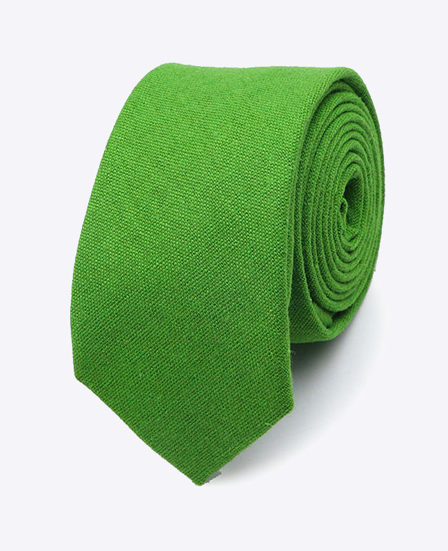 Cravatta Verde n°4 Uomo in Lino | Basile - Unipap's
