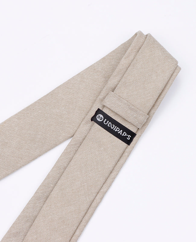 Cravatta Beige Uomo in Cotone «Edgard»