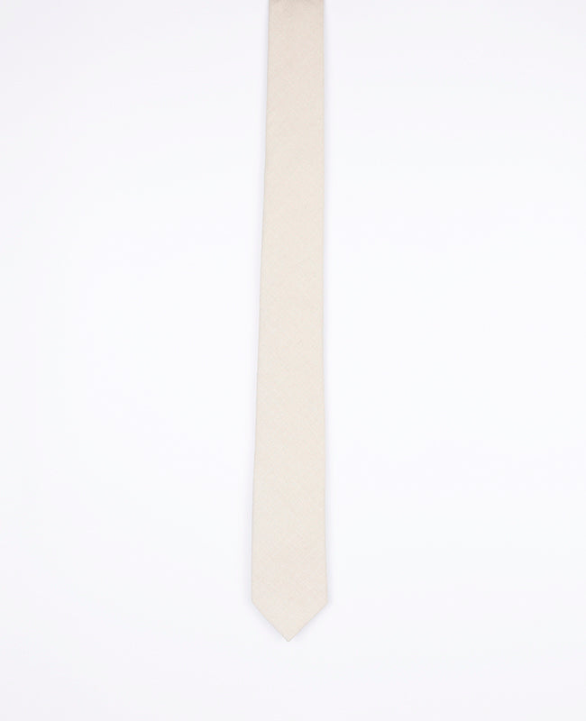 Cravatta Beige in Cotone | Oscar - Unipap's