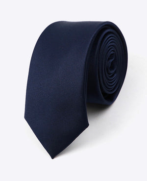 Cravatta Blu n°1 Uomo in Poliestere «Anatole»