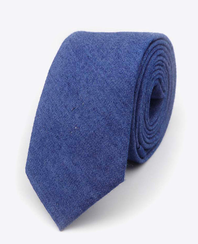 Cravatta Blu n°4 Uomo in Cotone | Edgard - Unipap's