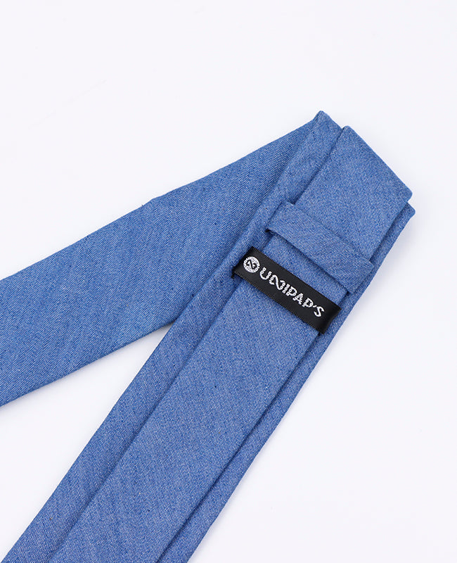 Cravatta Blu n°5 Uomo in Cotone | Edgard - Unipap's