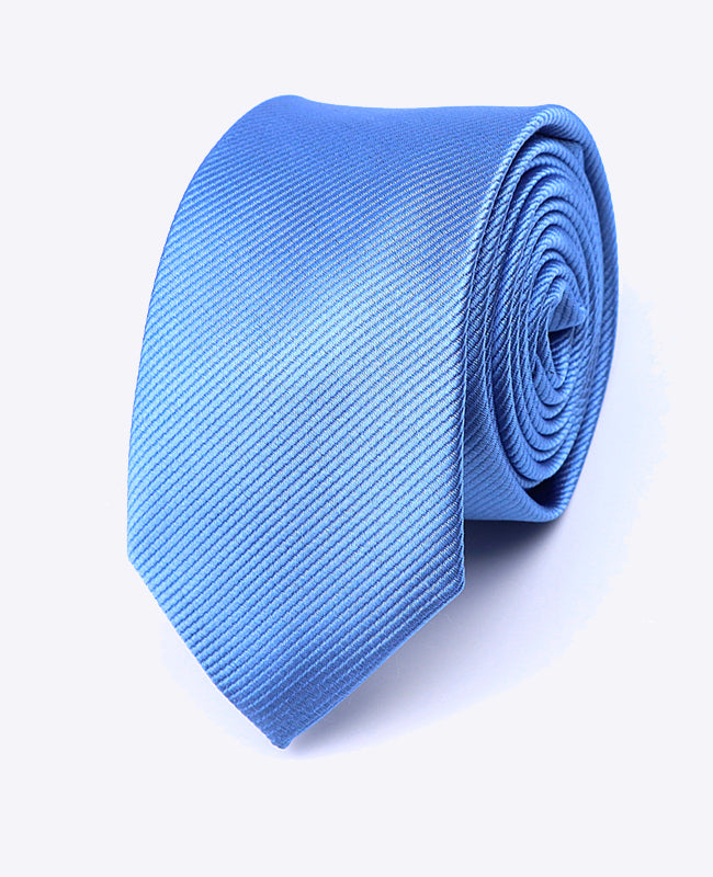 Cravatta Blu n°5 Uomo in Poliestere «Lucien»