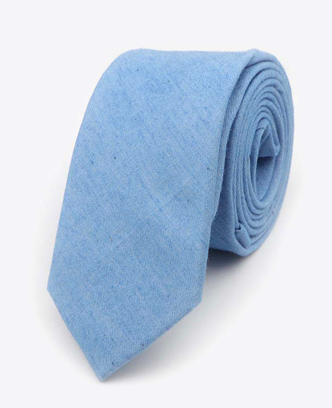 Cravatta Blu n°6 Uomo in Cotone | Edgard - Unipap's