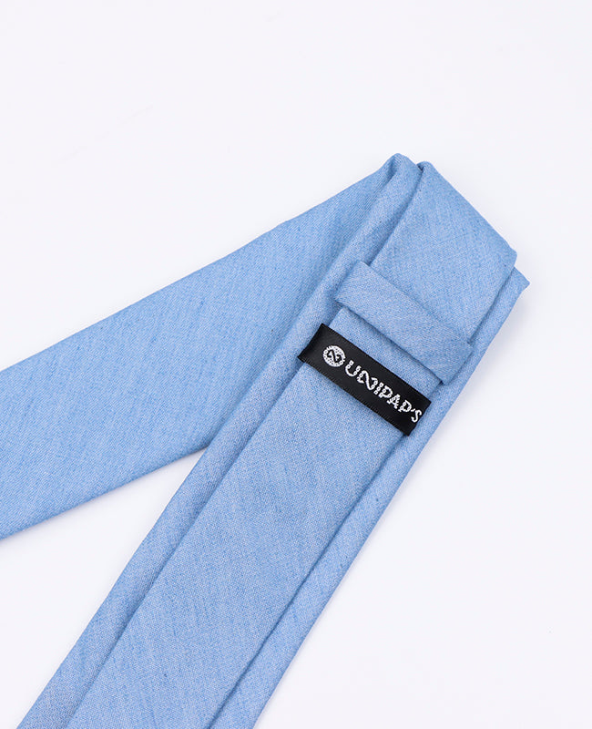 Cravatta Blu n°6 Uomo in Cotone | Edgard - Unipap's