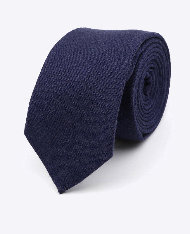 Cravatta Blu n°7 Uomo in Cotone | Edgard | Unipap's