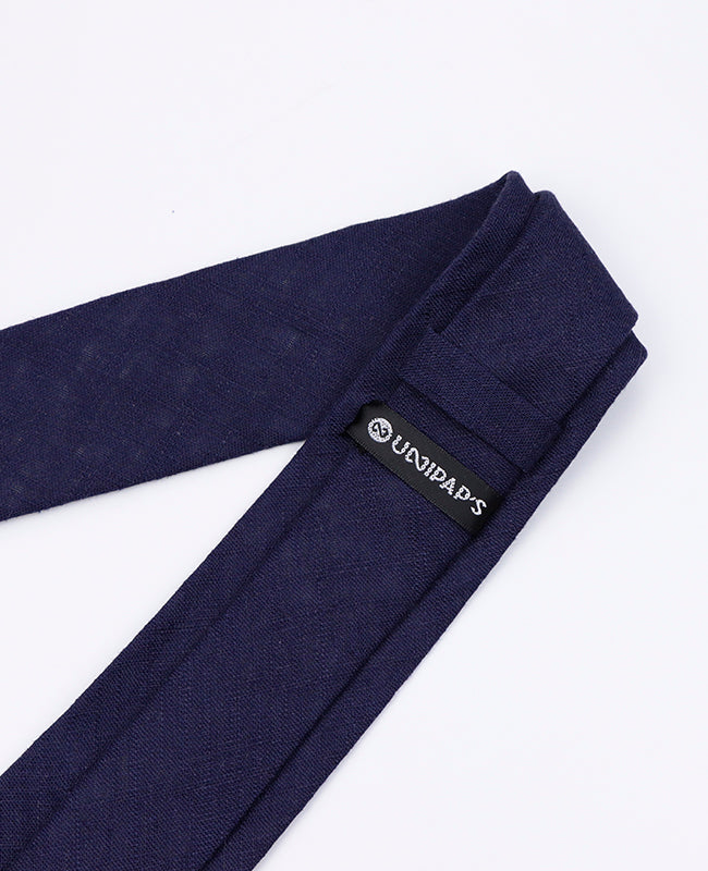 Cravatta Blu n°7 Uomo in Cotone | Edgard | Unipap's