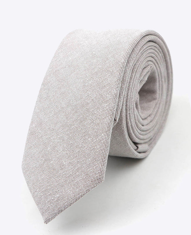 Cravatta Grigio n°2 Uomo in Cotone | Edgard - Unipap's