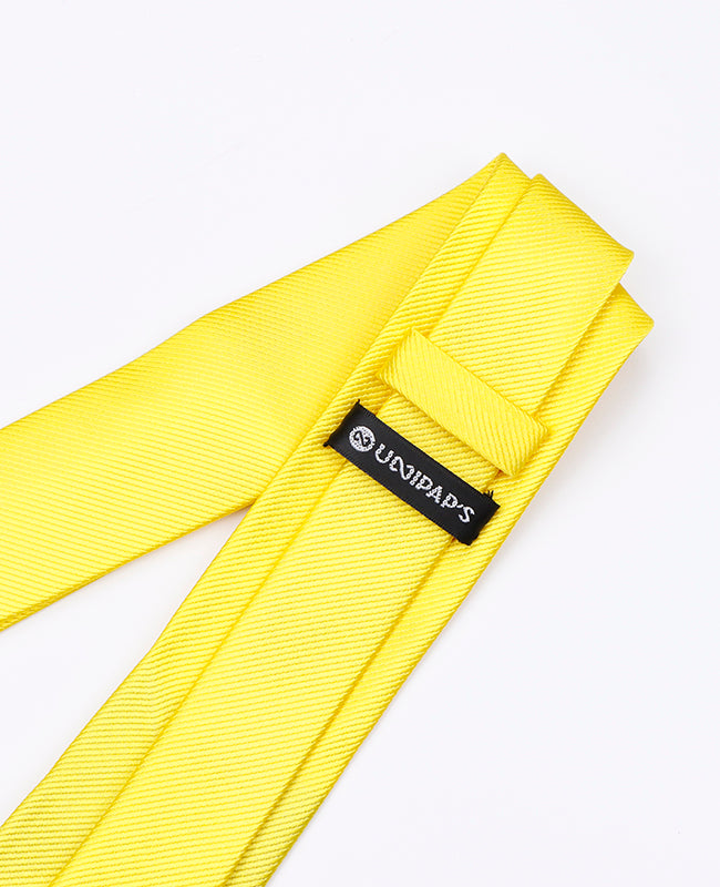 Cravatta Giallo n°1 Uomo in Poliestere | Lucien - Unipap's