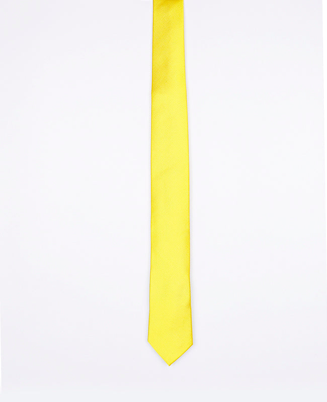 Cravatta Giallo n°1 Uomo in Poliestere | Lucien - Unipap's