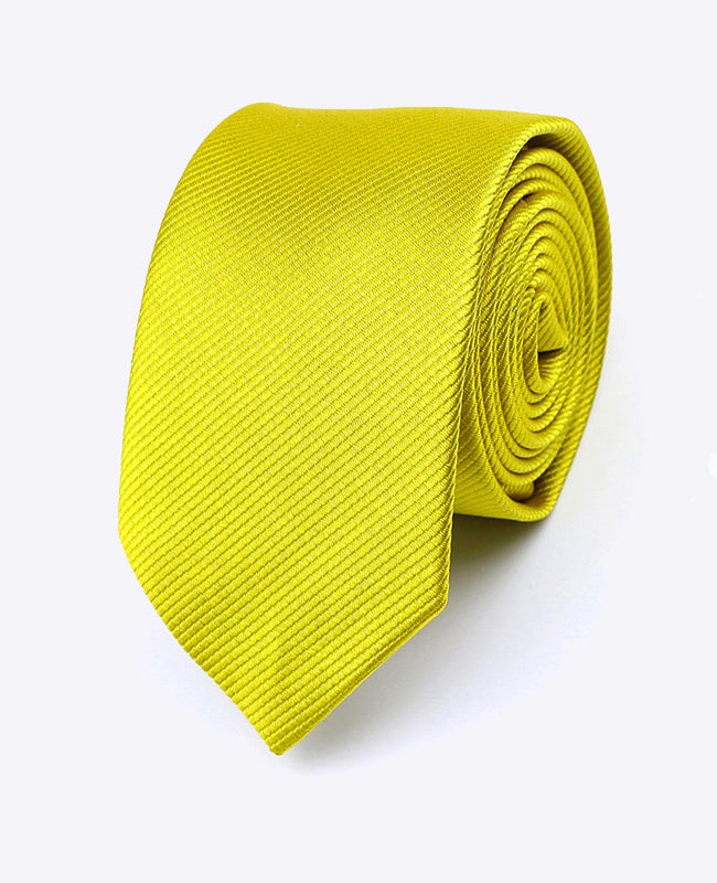 Cravatta Giallo n°2 Uomo in Poliestere | Lucien - Unipap's