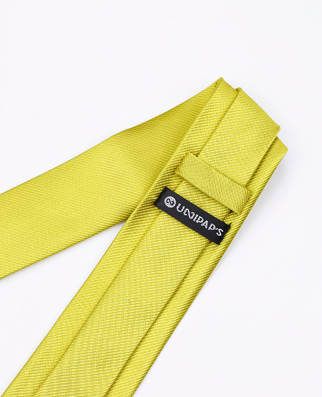 Cravatta Giallo n°2 Uomo in Poliestere | Lucien - Unipap's
