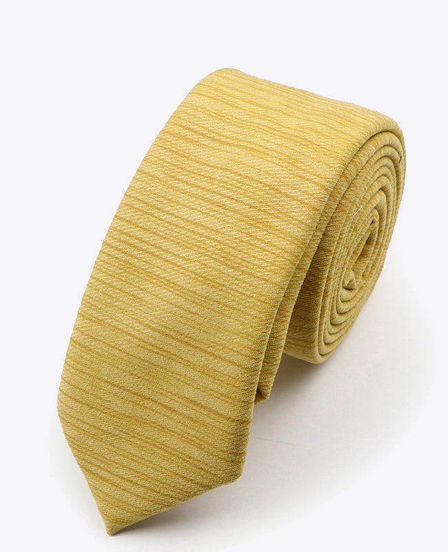 Cravatta Giallo n°1 Uomo in Poliestere | Augustin - Unipap's