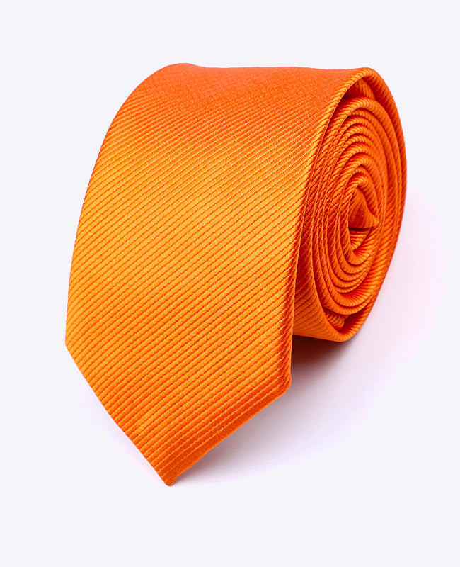 Cravatta Arancione Uomo in Poliestere | Lucien - Unipap's