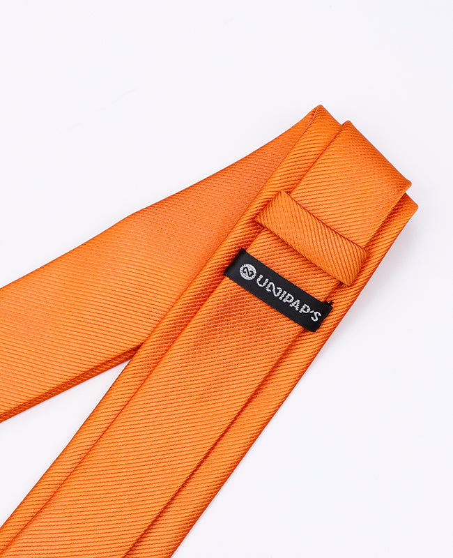 Cravatta Arancione Uomo in Poliestere | Lucien - Unipap's