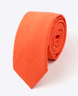 Cravatta Arancione n°3 Uomo in Cotone | Oscar - Unipap's