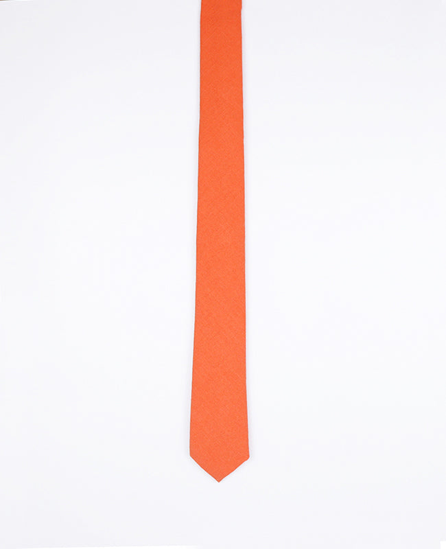 Cravatta Arancione n°3 Uomo in Cotone | Oscar - Unipap's