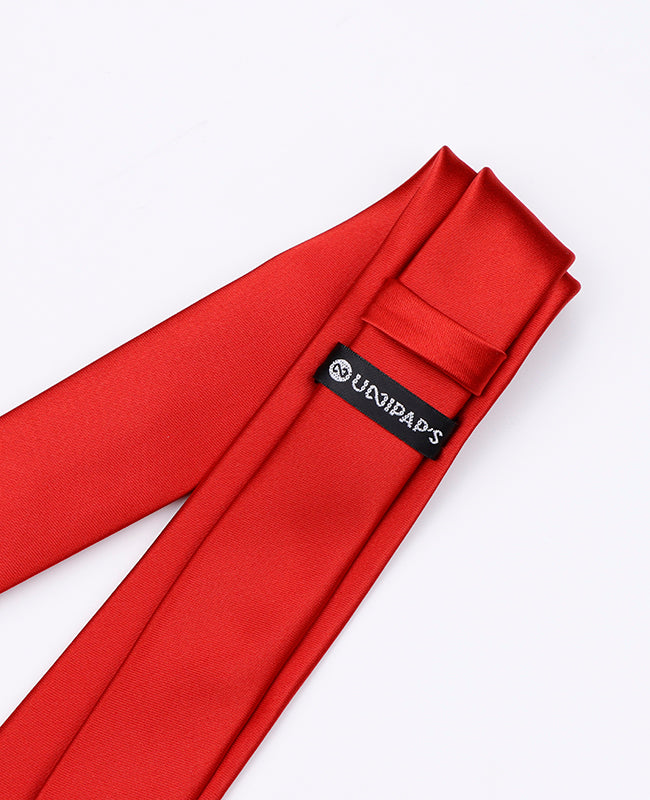 Cravatta Rosso n°2 Uomo in Poliestere | Jules - Unipap's