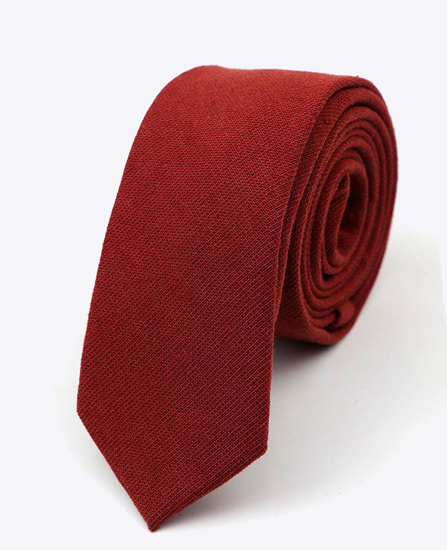 Cravatta Rosso Uomo in Cotone | Edgard - Unipap's