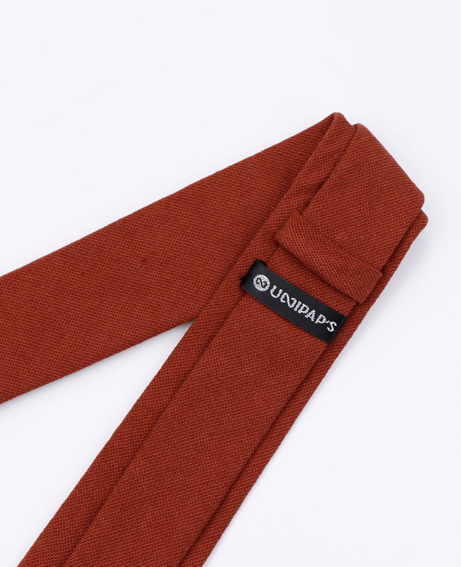 Cravatta Rosso Uomo in Cotone | Edgard - Unipap's