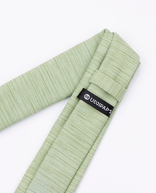 Cravatta Verde n°2 Uomo in Poliestere «Augustin»
