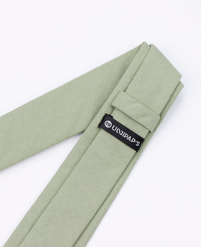 Cravatta Verde n°2 Uomo in Cotone | Oscar - Unipap's