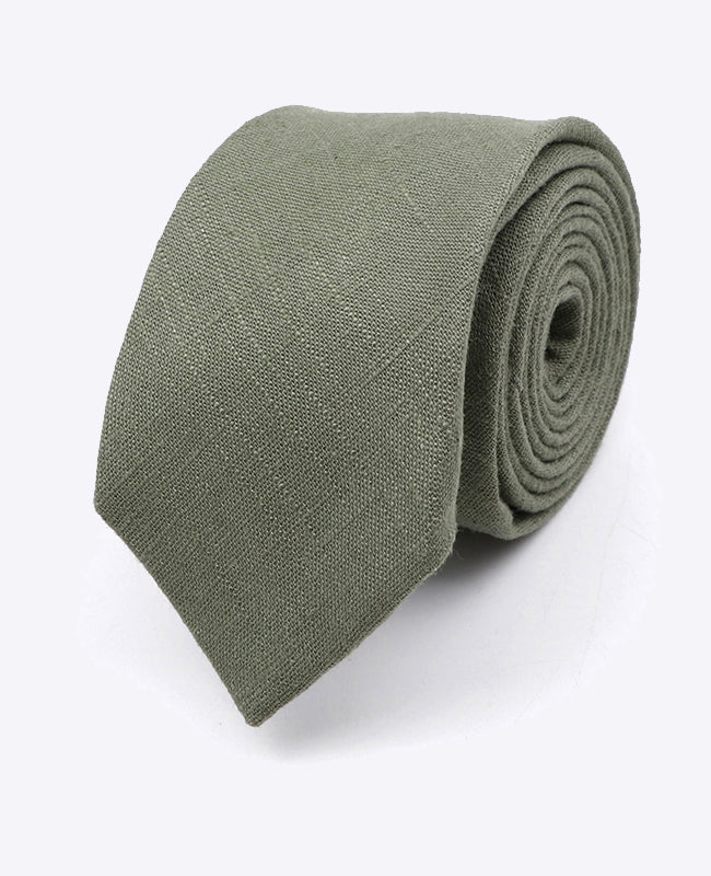 Cravatta Verde n°3 Uomo in Cotone | Edgard | Unipap's