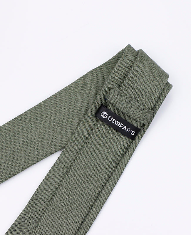 Cravatta Verde n°3 Uomo in Cotone | Edgard | Unipap's