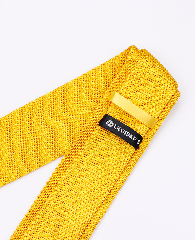 Cravatta Giallo Uomo in Maglia «Léon»