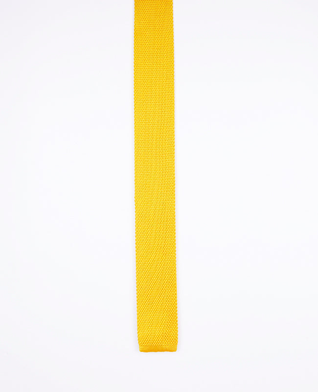 Cravatta Giallo Uomo in Maglia «Léon»