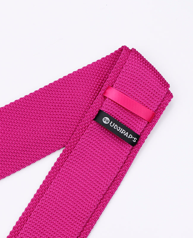 Cravatta Rosa n°1 Uomo in Maglia «Léon»