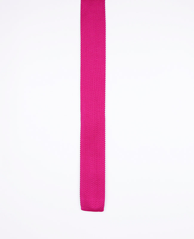 Cravatta Rosa n°1 Uomo in Maglia «Léon»