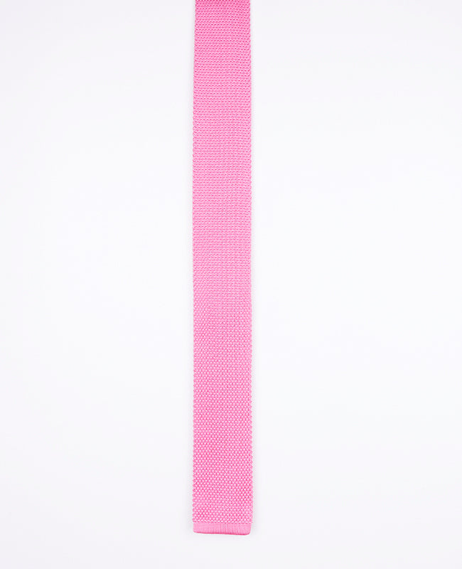 Cravatta Rosa n°2 Uomo in Maglia «Léon»