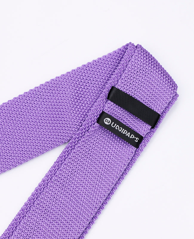Cravatta Viola Uomo in Maglia «Léon»