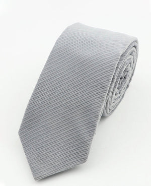 Cravatta Grigia Uomo in Velluto | Marius - Unipap's