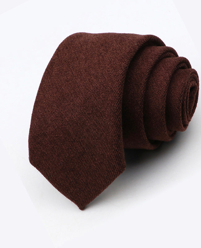 Cravatta Marrone n°2 Uomo in Effetto Velluto | Simon - Unipap's