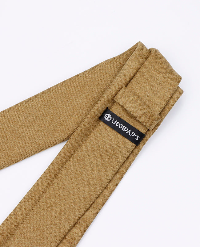 Cravatta Marrone n°3 Uomo in Effetto Velluto «Simon»