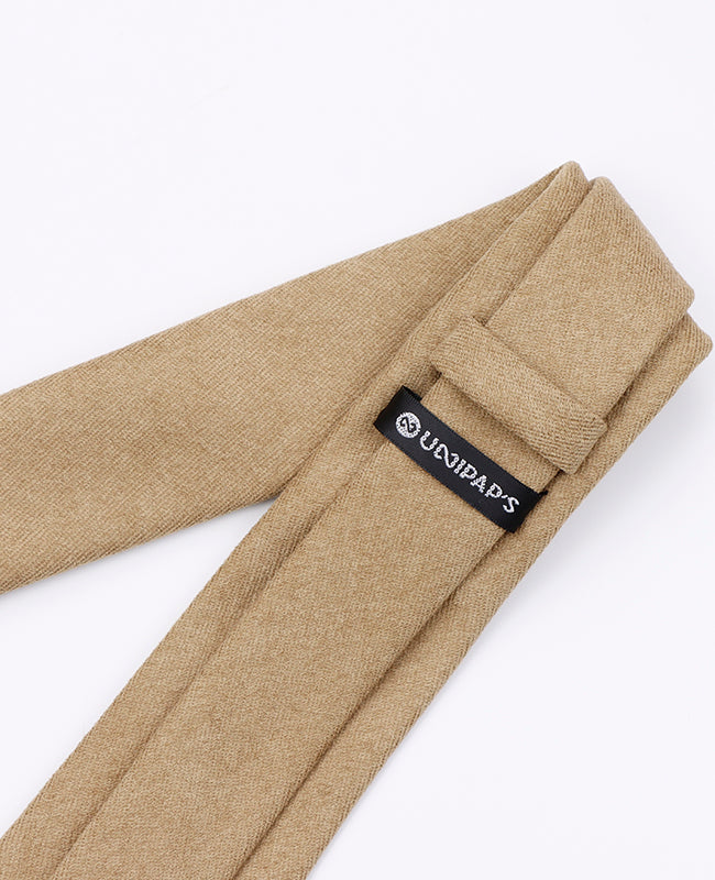 Cravatta Marrone n°4 Uomo in Effetto Velluto «Simon»