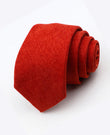 Cravatta Terracotta n°2 Uomo in Effetto Velluto «Simon»