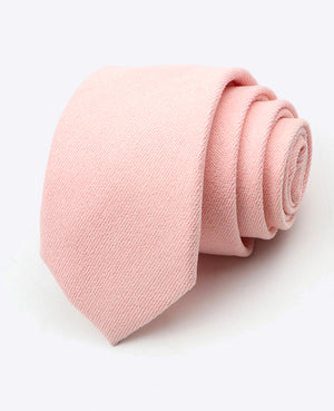 Cravatta Rosa n°1 Uomo in Effetto Velluto «Simon»
