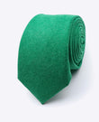 Cravatta Verde n°3 Uomo in Effetto Velluto | Simon - Unipap's