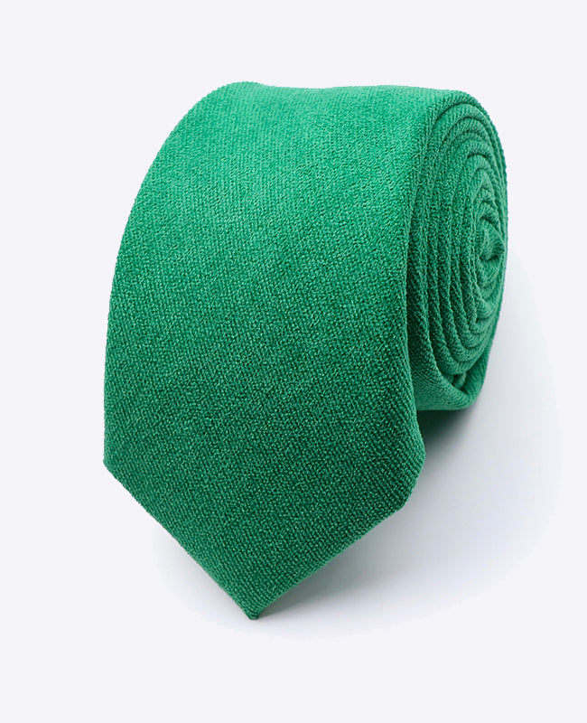 Cravatta Verde n°3 Uomo in Effetto Velluto | Simon - Unipap's