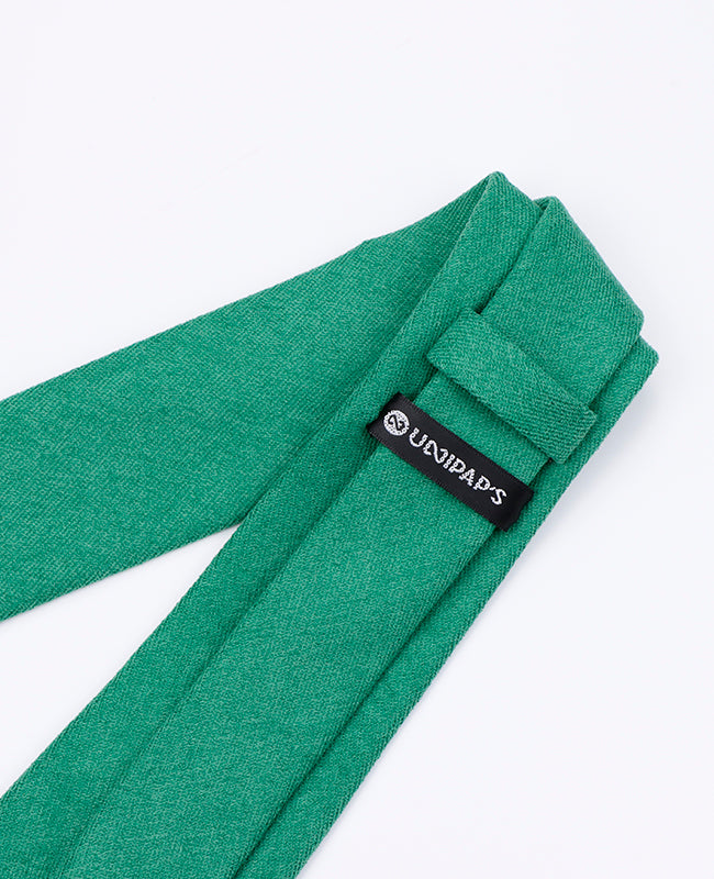 Cravatta Verde n°3 Uomo in Effetto Velluto | Simon - Unipap's