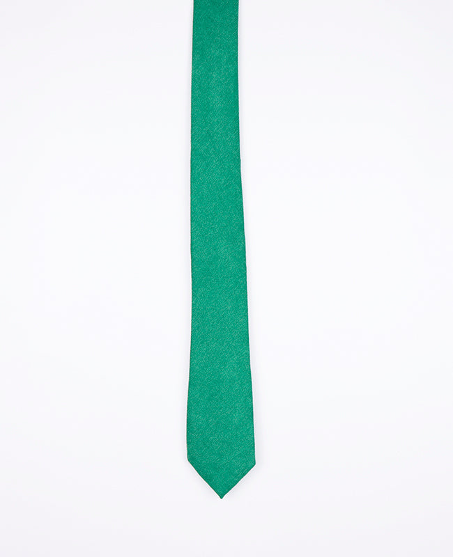 Cravatta Verde n°3 Uomo in Effetto Velluto | Simon - Unipap's