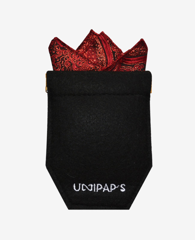 Custodia per fazzoletto da taschino Nero