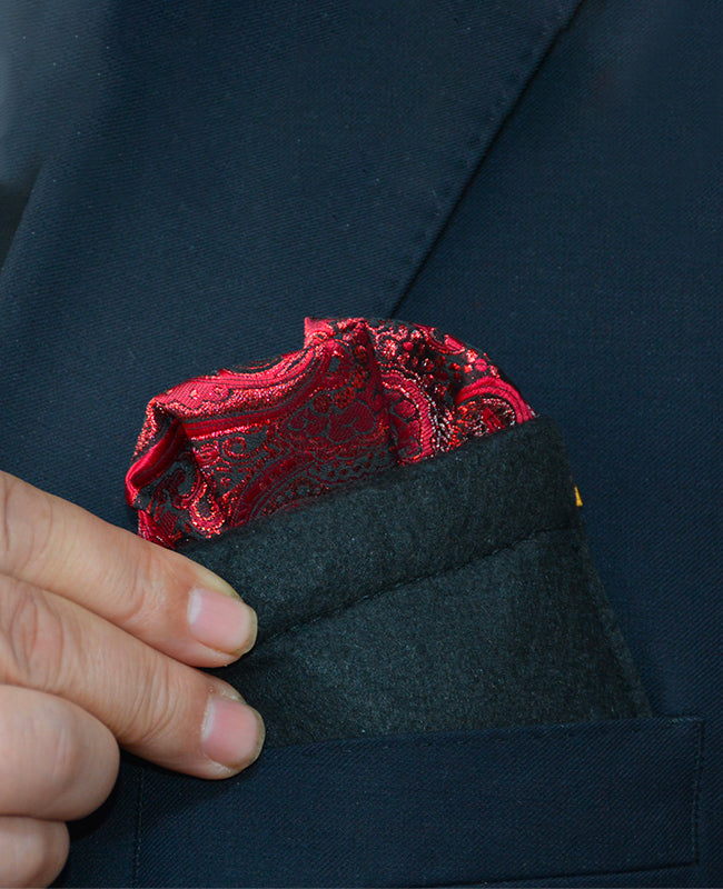 Custodia per fazzoletto da taschino Nero