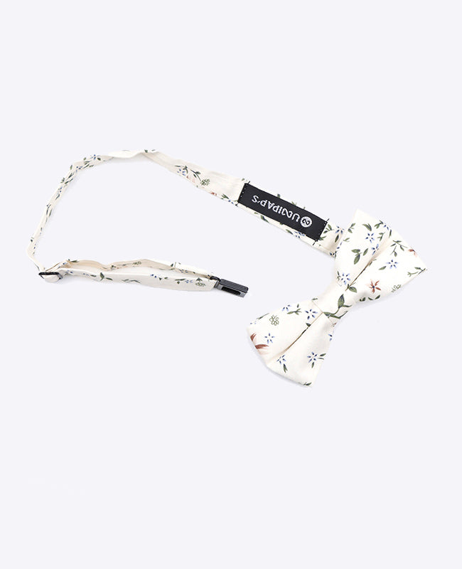Papillon Liberty Bianco n°8 Uomo in Cotone «Charles»