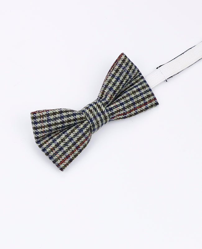 Papillon Tartan Grigio n°9 Bambini in Lana | Nobert - Unipap's