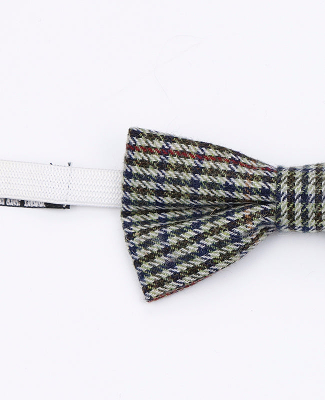 Papillon Tartan Grigio n°9 Bambini in Lana | Nobert - Unipap's