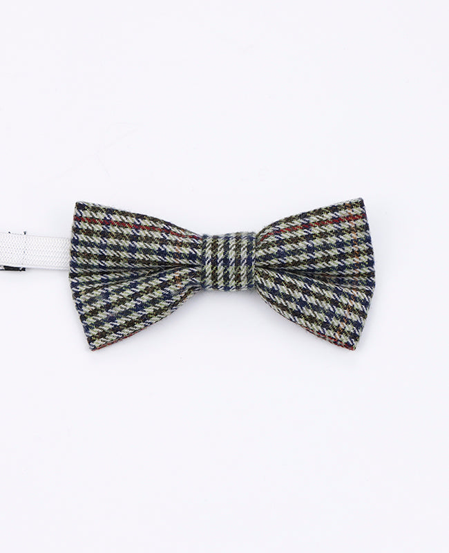 Papillon Tartan Grigio n°9 Bambini in Lana | Nobert - Unipap's